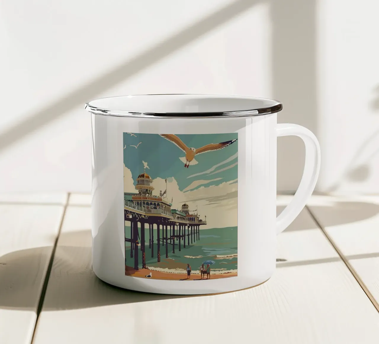 Viaggio a Brighton tazza in smalto da Travel