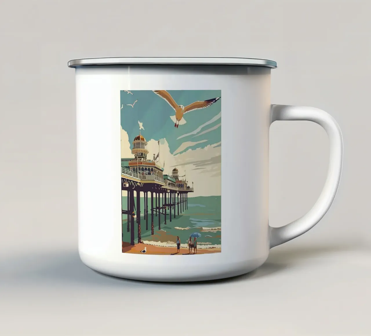 Viaggio a Brighton tazza in smalto da Travel