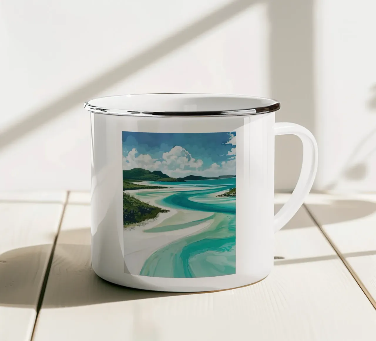 Isola di Hamilton tazza in smalto da Travel