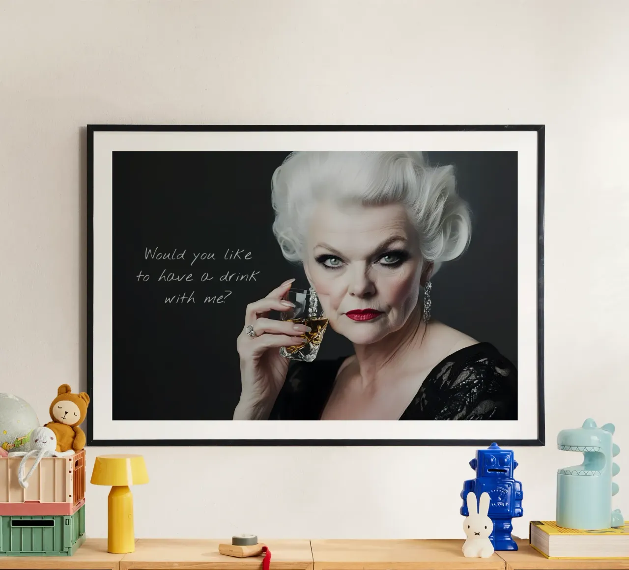 Solo un drink poster da M-Ulrich-Digital Art
