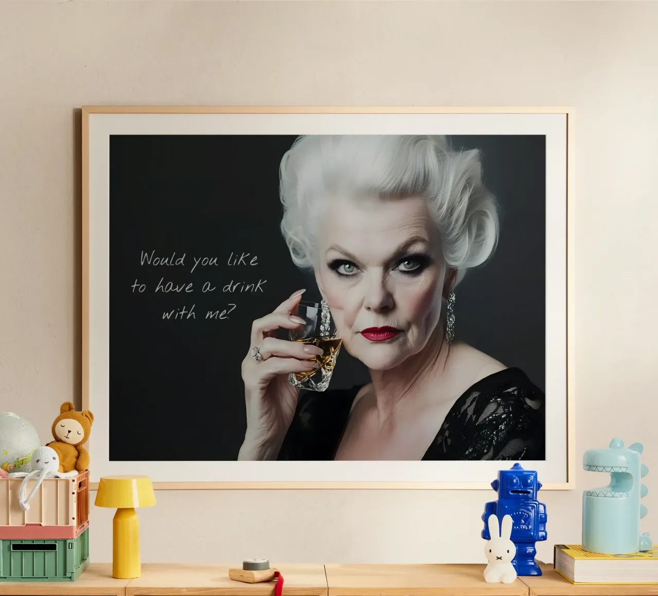 Solo un drink poster da M-Ulrich-Digital Art