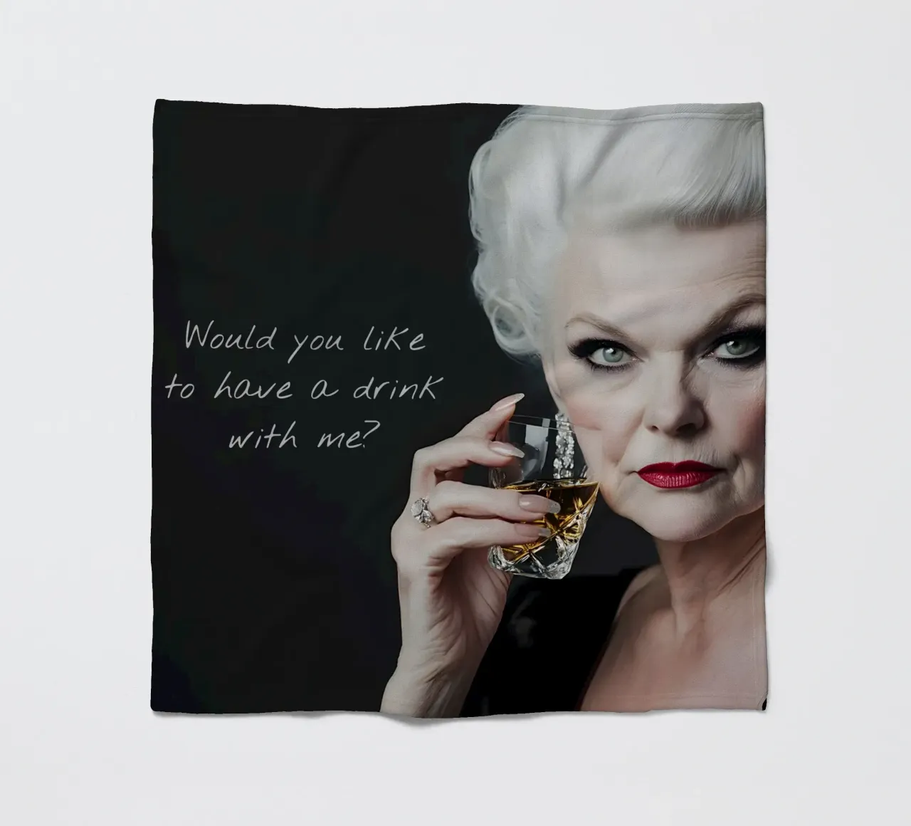 Solo un drink coperta in pile da M-Ulrich-Digital Art