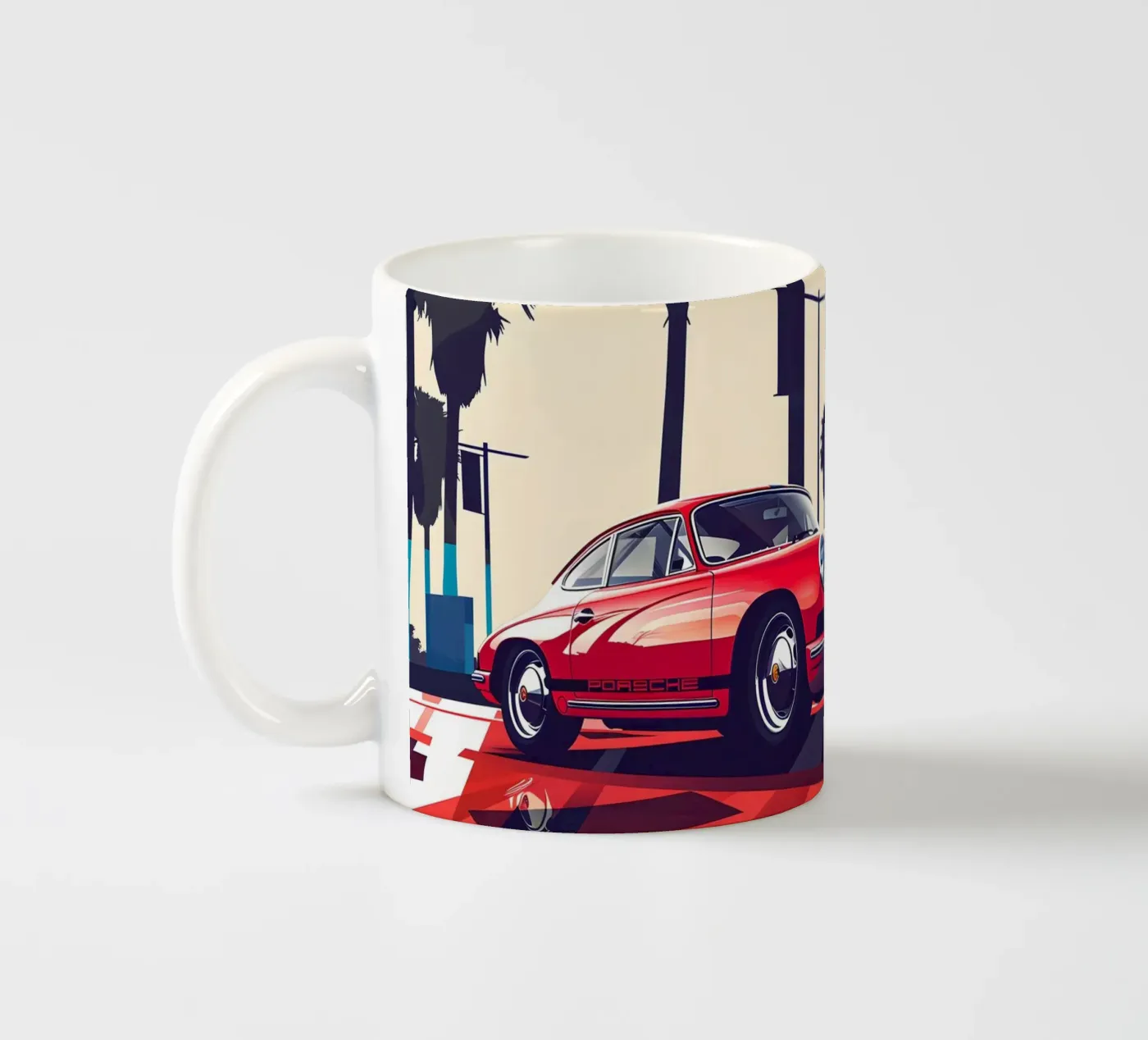 The 911 evolution ceramic mug by M-Ulrich-Digital Art