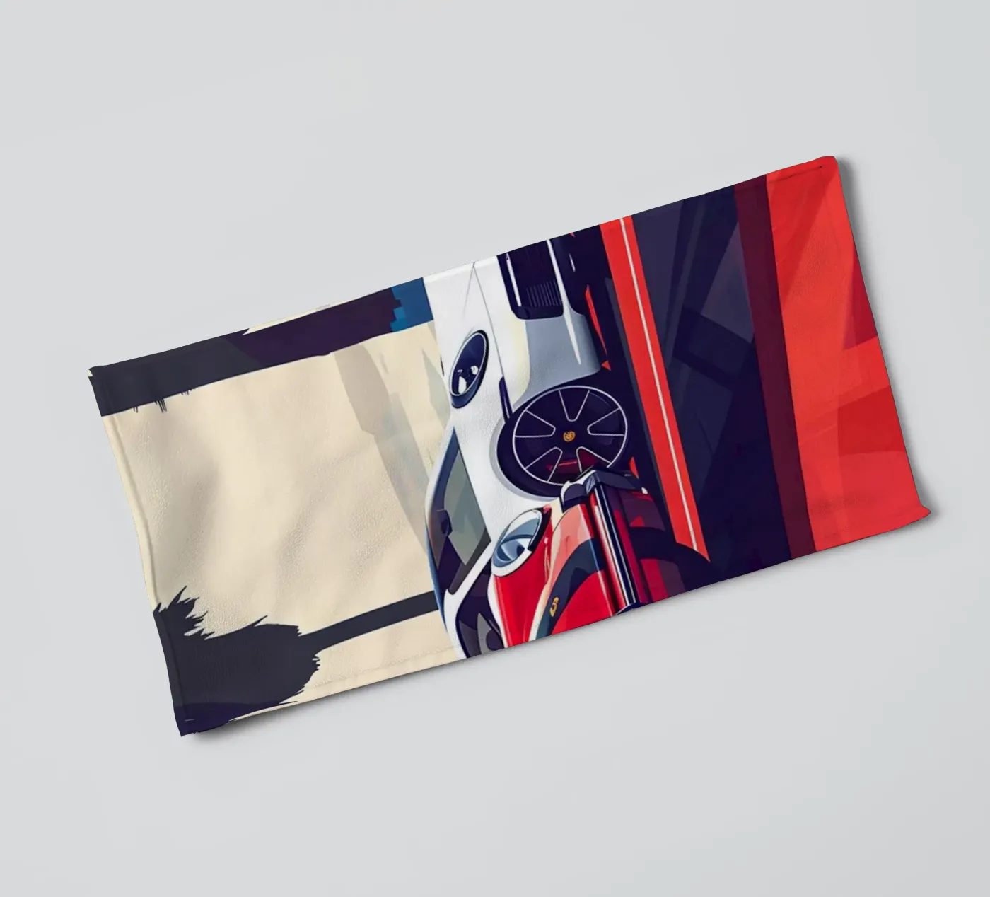 Die 911 Evolution Handtuch von M-Ulrich-Digital Art