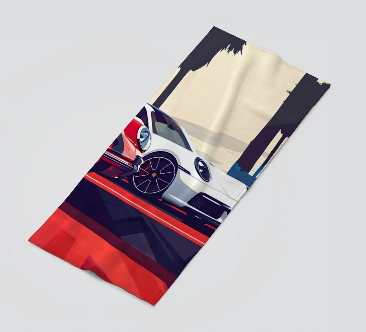 Die 911 Evolution Strandtuch von M-Ulrich-Digital Art