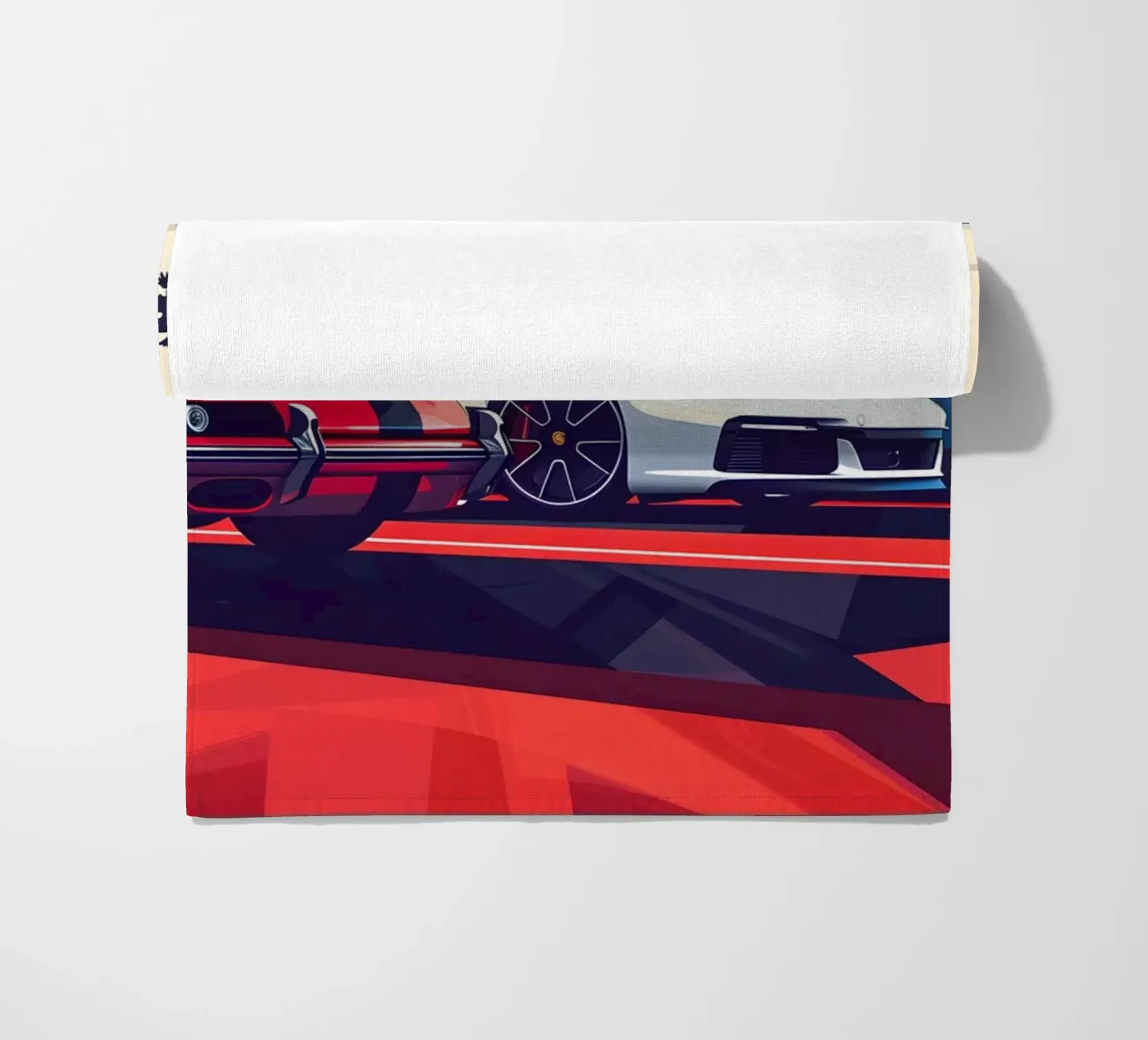 Die 911 Evolution Strandtuch von M-Ulrich-Digital Art