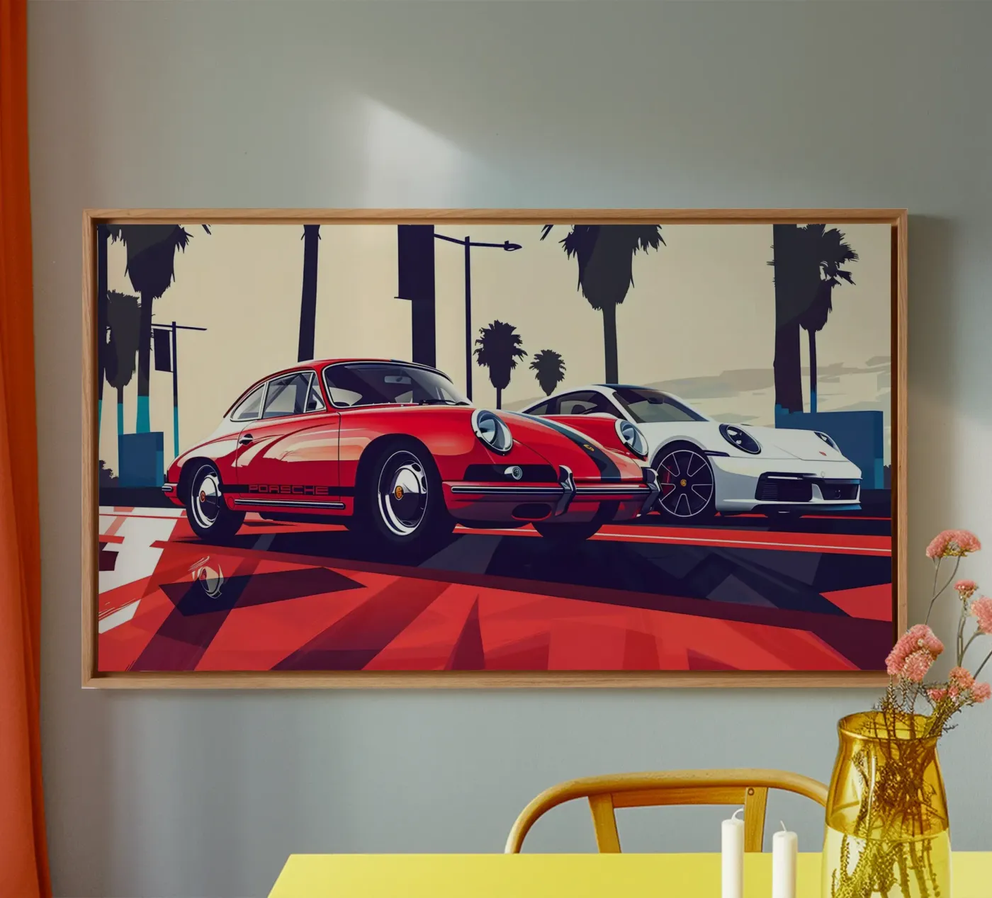 Die 911 Evolution Leinwand von M-Ulrich-Digital Art