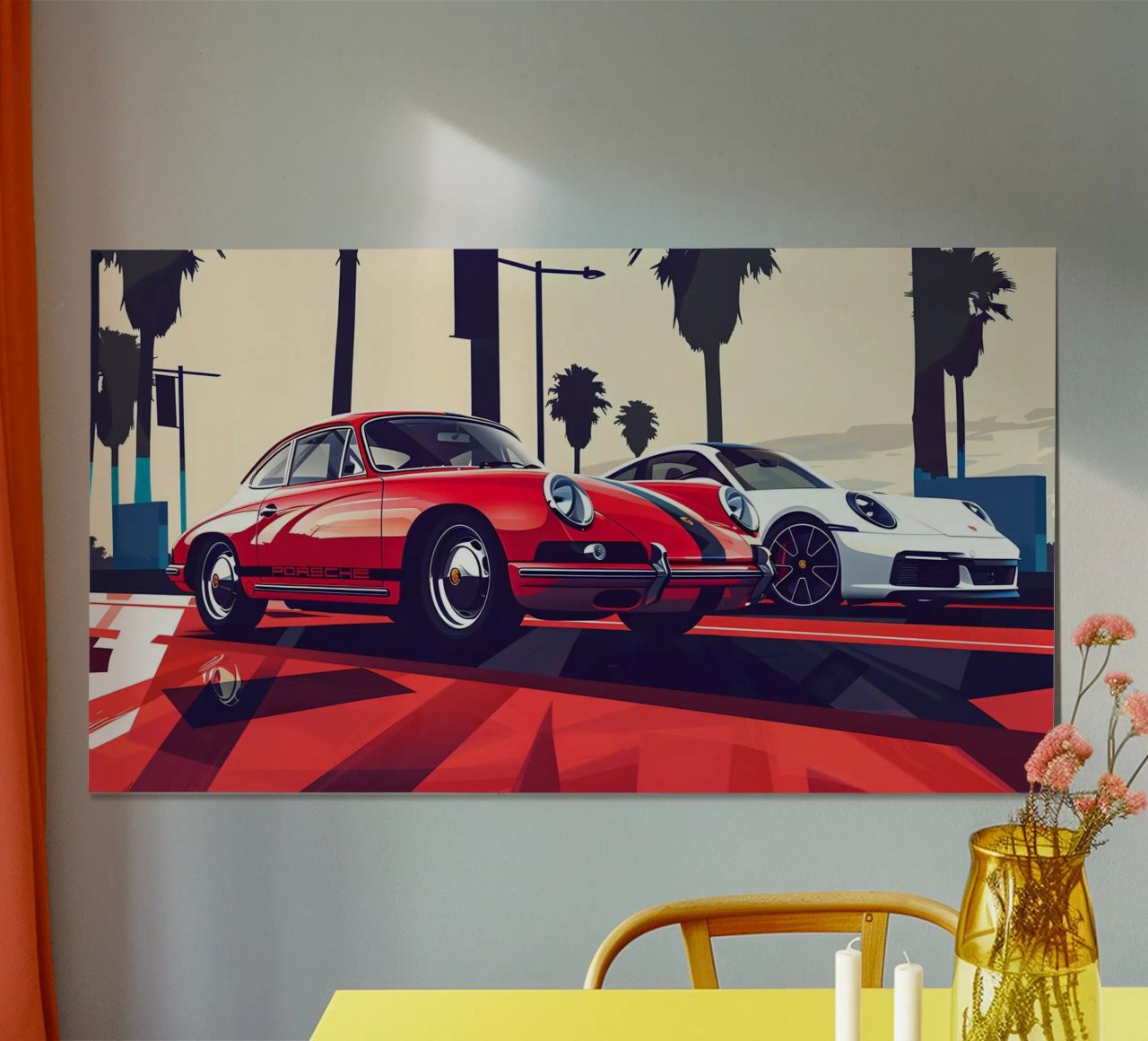 L'évolution de la 911 poster de M-Ulrich-Digital Art