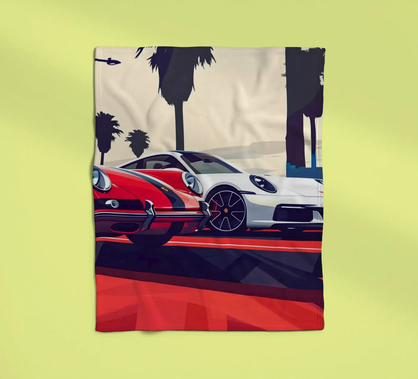 The 911 evolution Fleecedecke von M-Ulrich-Digital Art