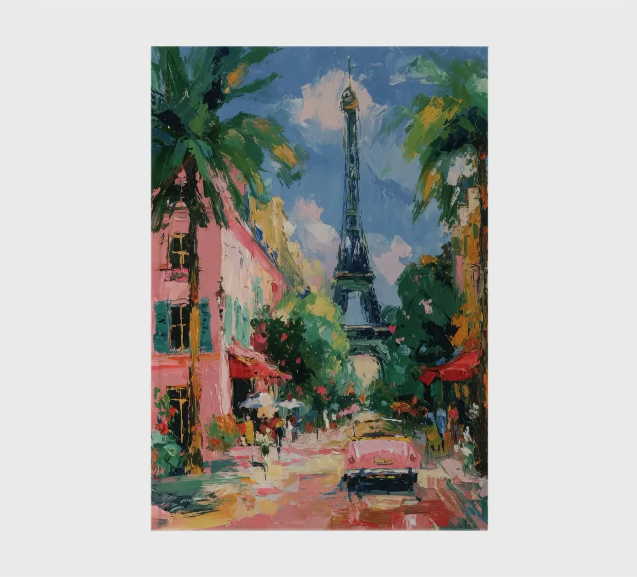 Strada della Torre Eiffel piena di colori diario da ArtByNiki