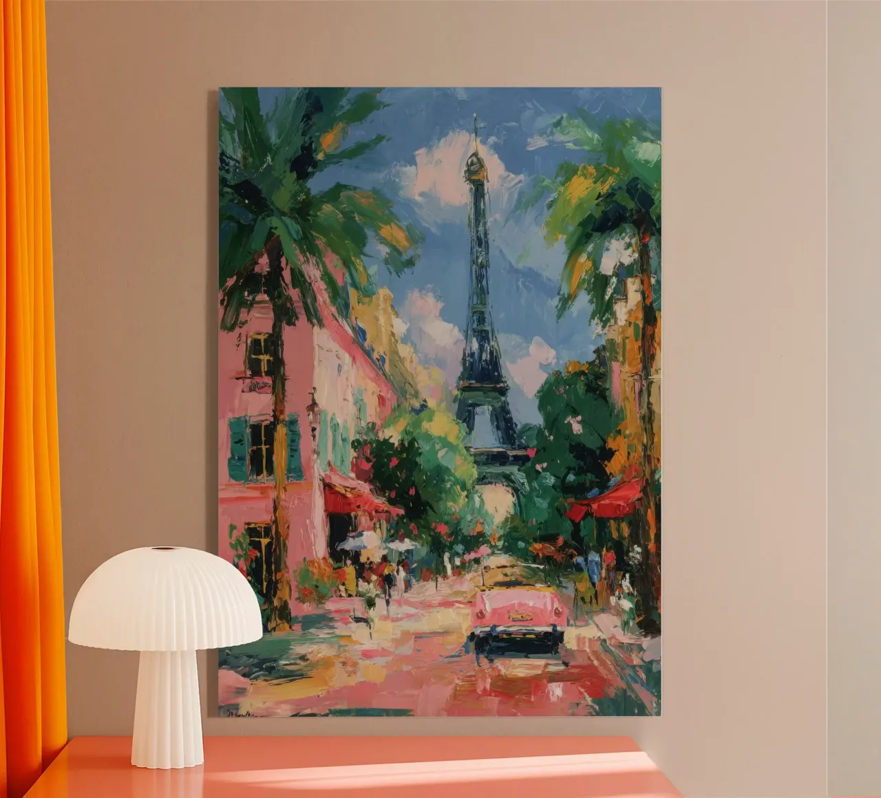 Strada della Torre Eiffel piena di colori plexiglass da ArtByNiki