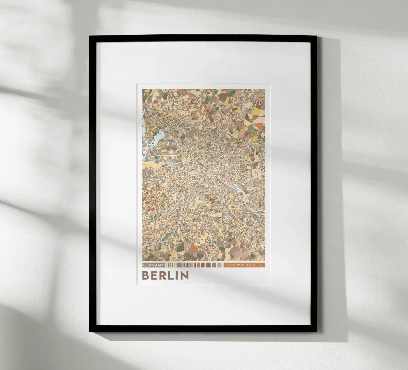 Berlino città poster da CityMapPoster