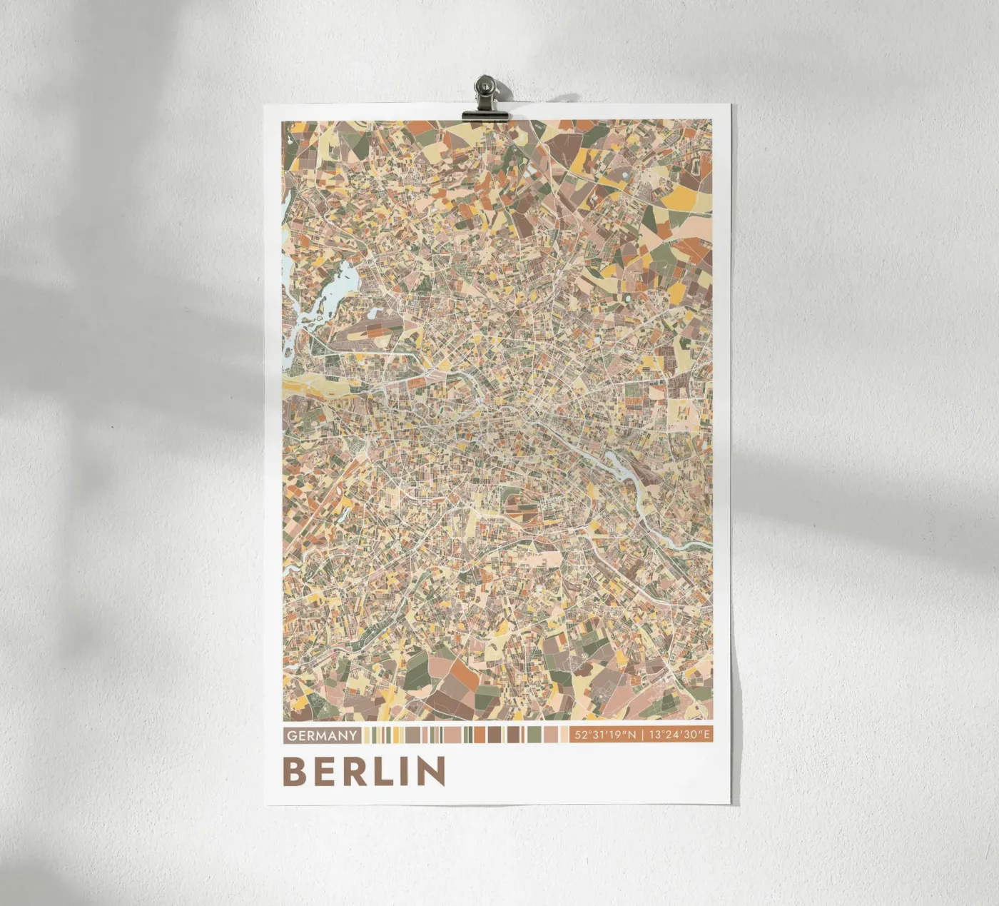 Berlino città poster da CityMapPoster