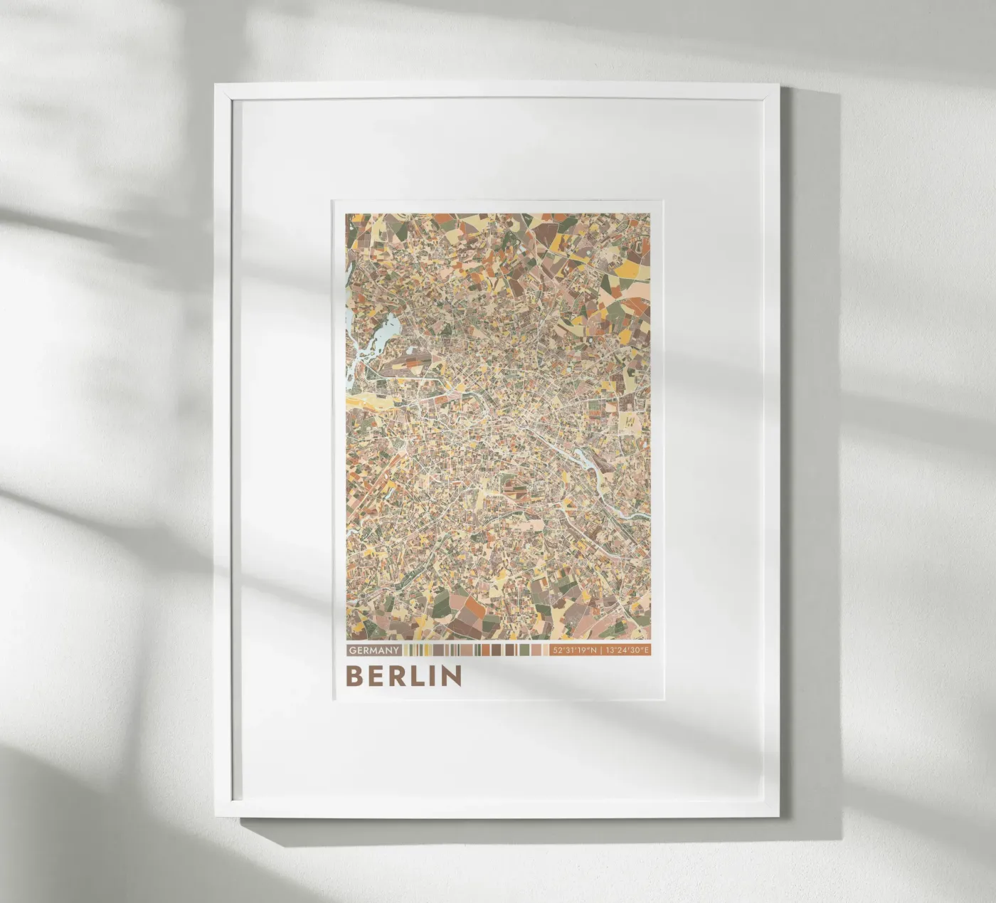 Berlino città poster da CityMapPoster