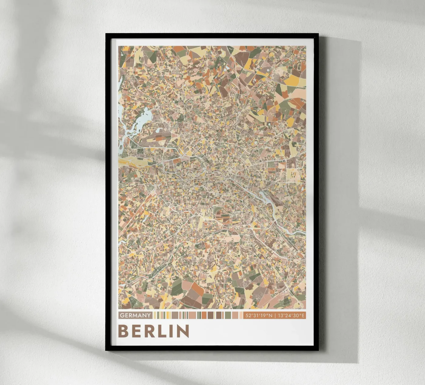 Berlino città poster da CityMapPoster