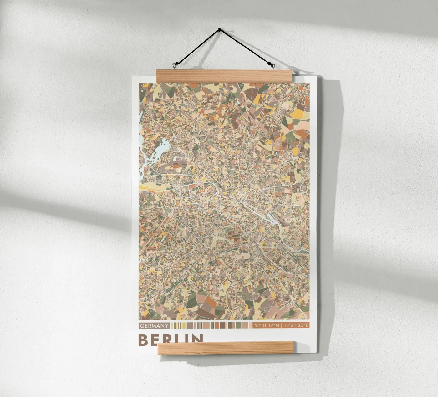 Berlino città poster da CityMapPoster