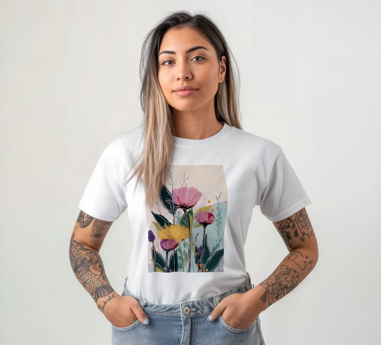 Quiet Petals on a Warm Day t-shirt da Amelie Rose
