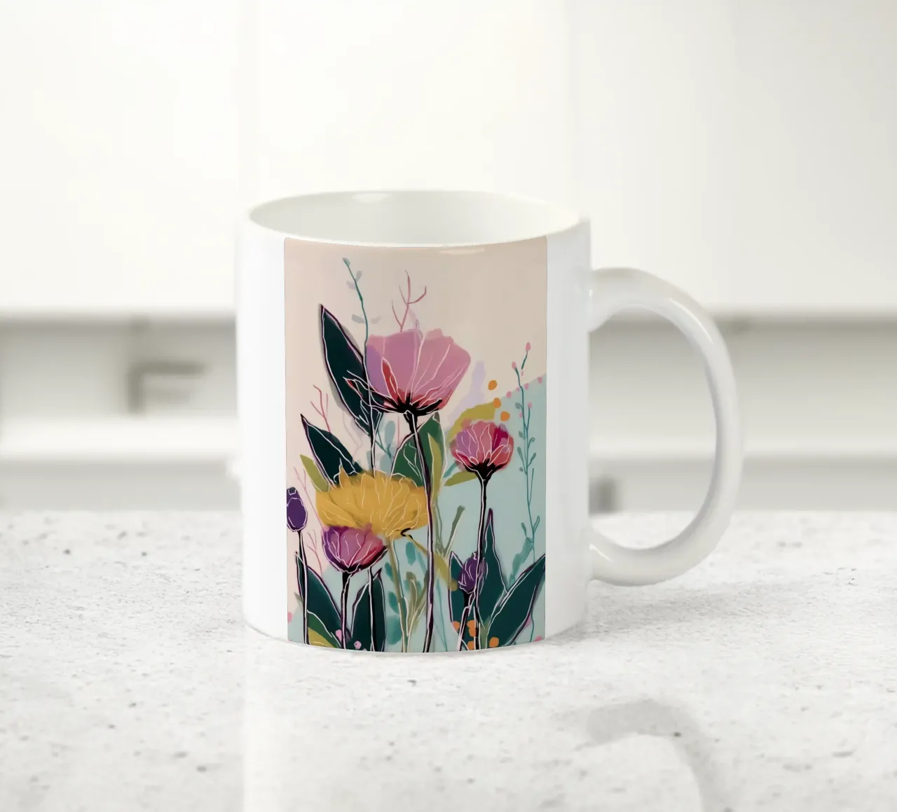 Quiet Petals on a Warm Day tazza in ceramica da Amelie Rose
