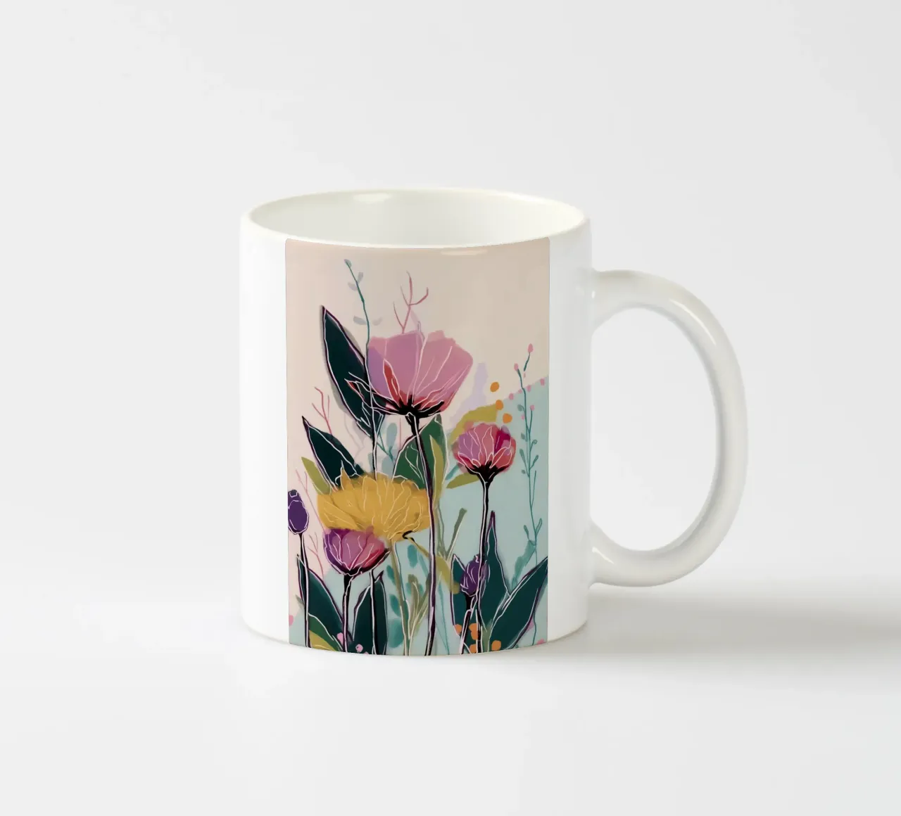 Quiet Petals on a Warm Day tazza in ceramica da Amelie Rose