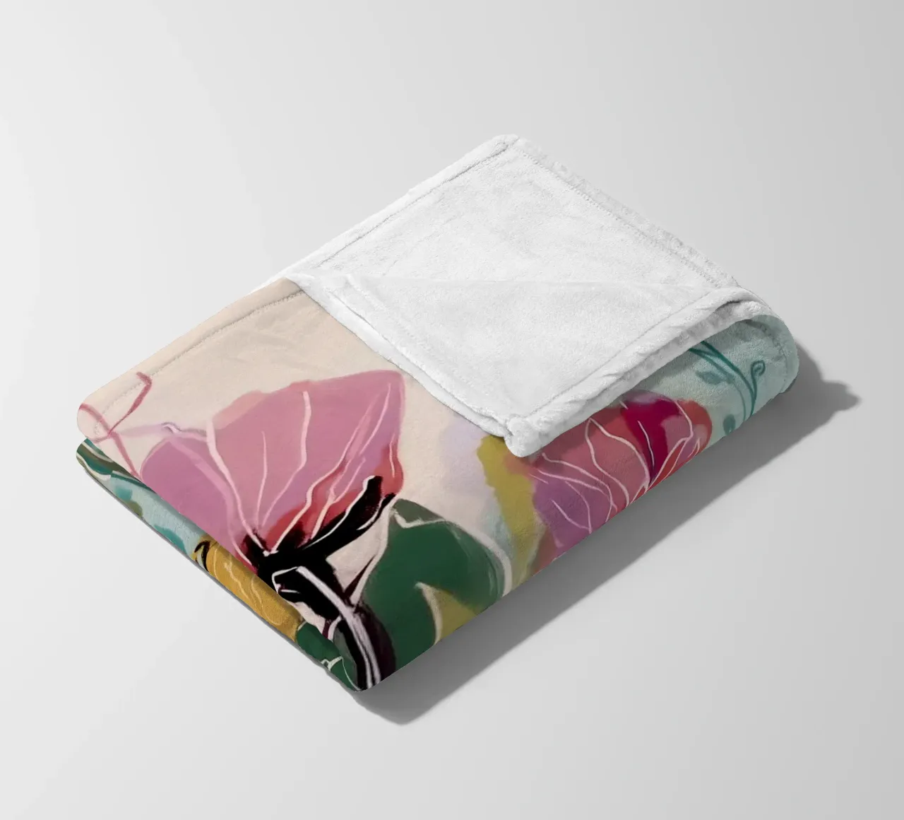 Quiet Petals on a Warm Day coperta in pile da Amelie Rose