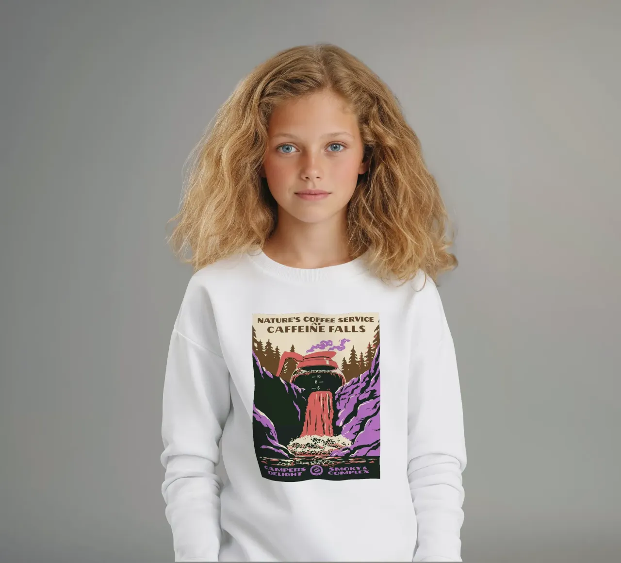 Cadute di caffeina felpa bambino da Benjamin Pelletier