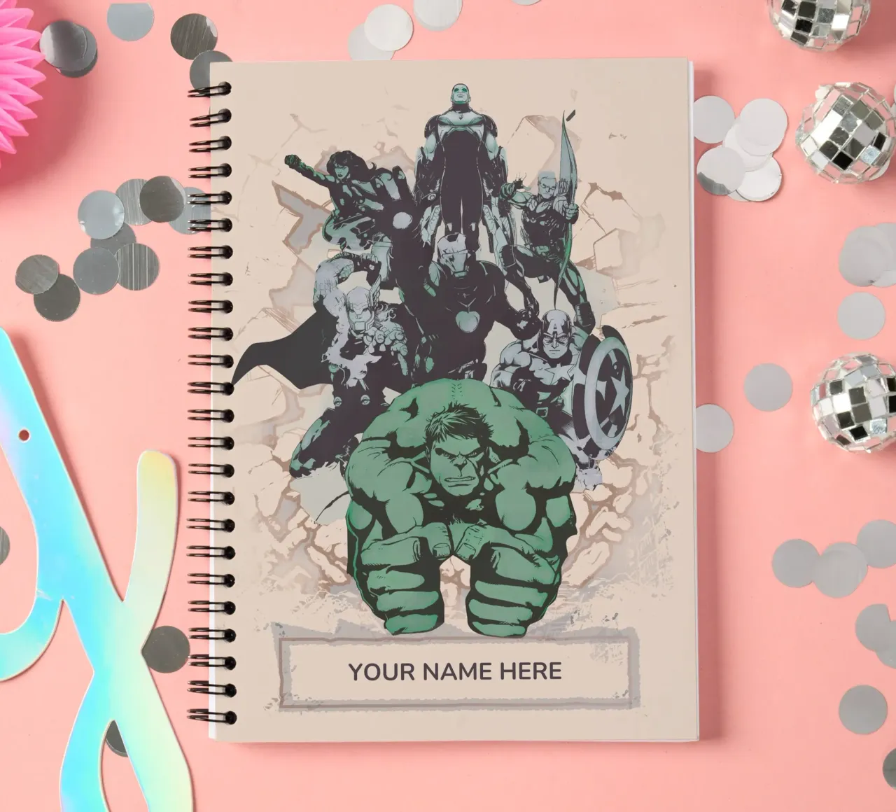 Hulk & The Avengers - Notebook spiral notebook by MARVEL Designs by JUNIQE