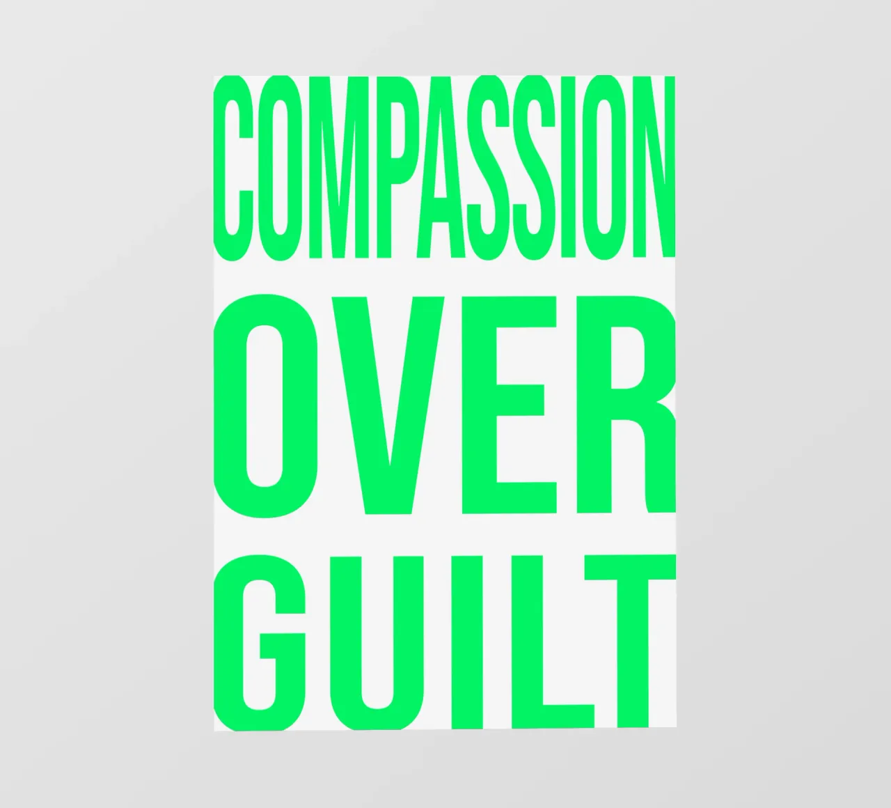 OVER Series- bold letters, brave values (5 colors) pellicola backlit da OVER SERIES