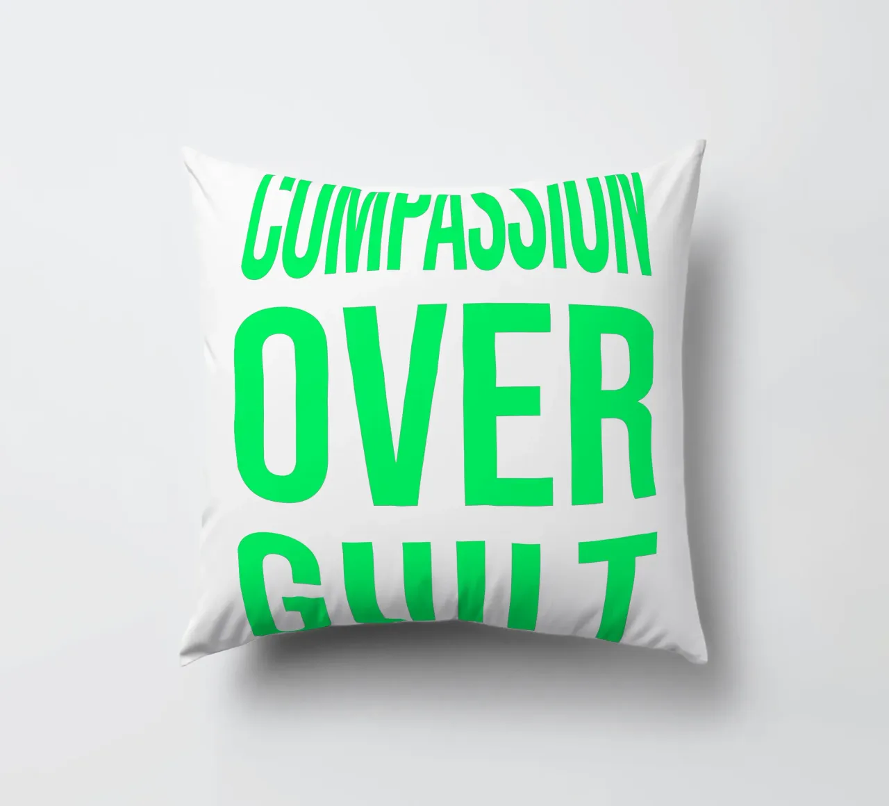 OVER Series- bold letters, brave values (5 colors) cuscino da OVER SERIES