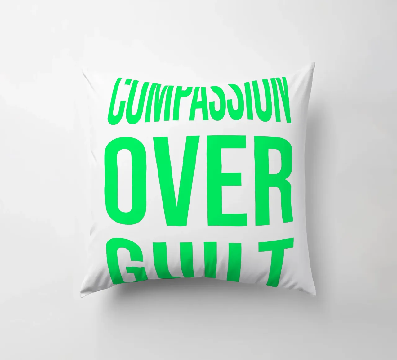 OVER Series- bold letters, brave values (5 colors) cuscino da OVER SERIES