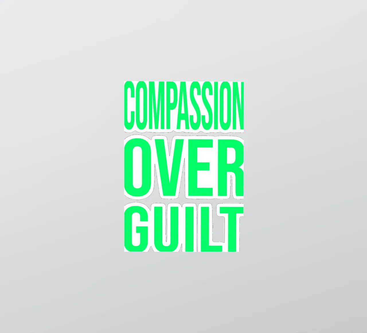 OVER Series- compassion over guilt (5 colors) adesivo da OVER SERIES