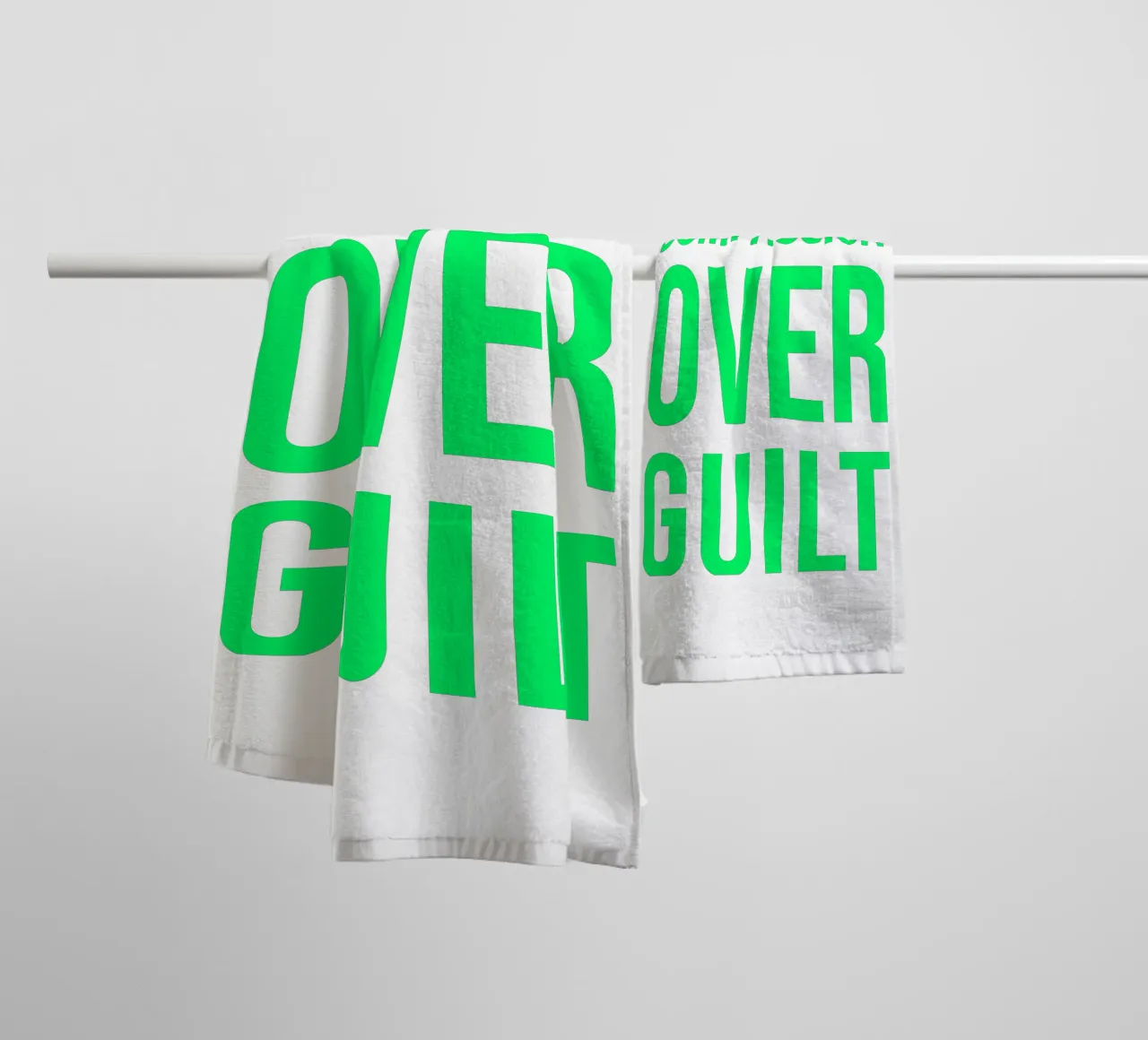 OVER Series- bold letters, brave values (5 colors) asciugamano da bagno da OVER SERIES