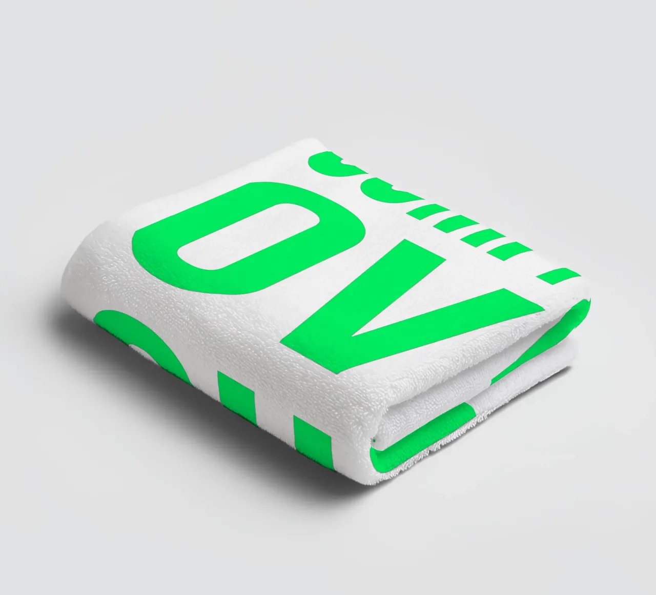 OVER Series- bold letters, brave values (5 colors) asciugamano da bagno da OVER SERIES