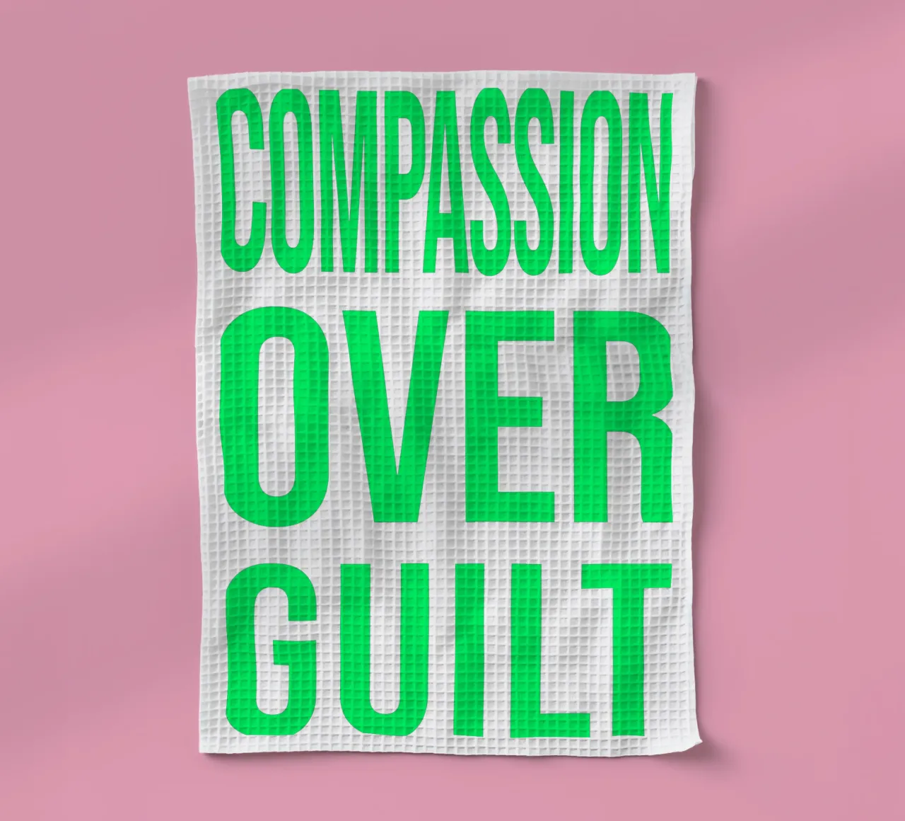 OVER Series- bold letters, brave values (5 colors) canovaccio da cucina da OVER SERIES