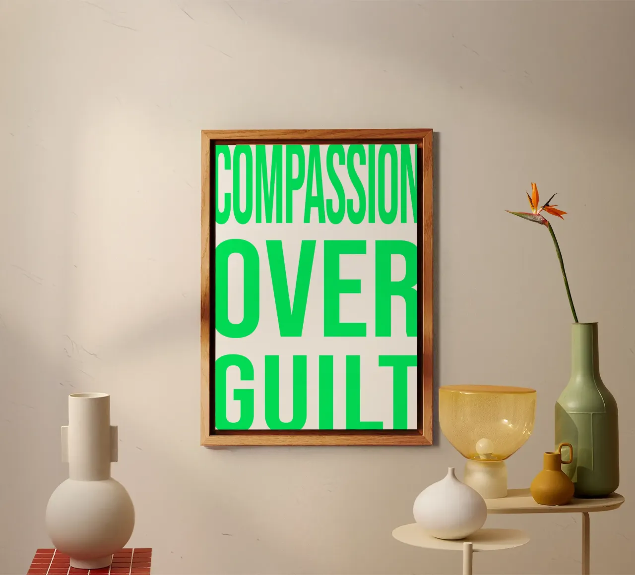 OVER Series- bold letters, brave values (5 colors) pannello forex da OVER SERIES