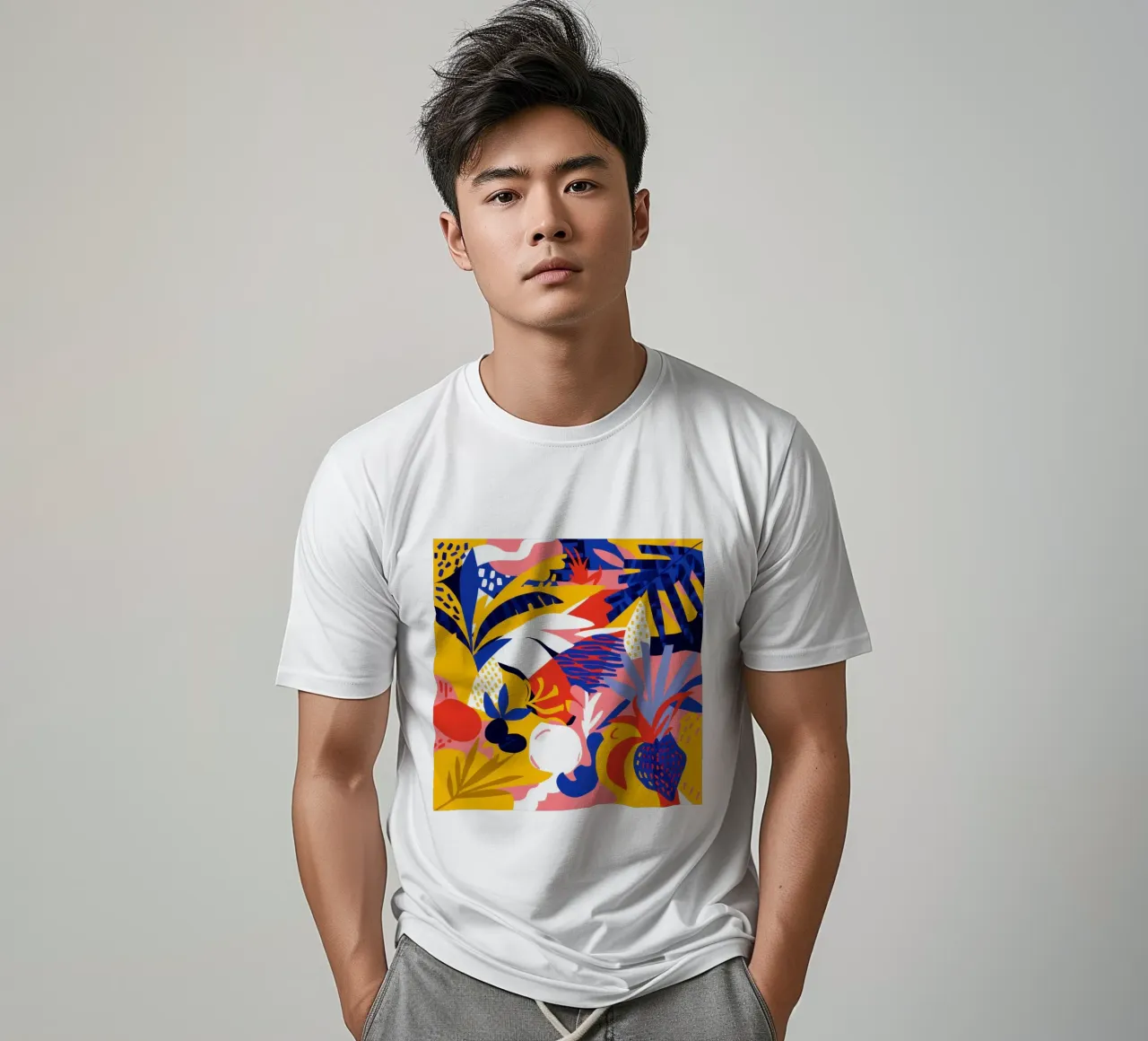 Paesaggio astratto primordiale t-shirt da Absca Gallery