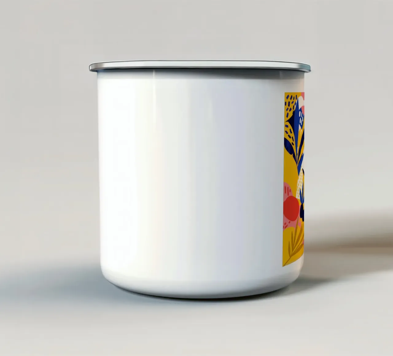 Paesaggio astratto primordiale tazza in smalto da Absca Gallery