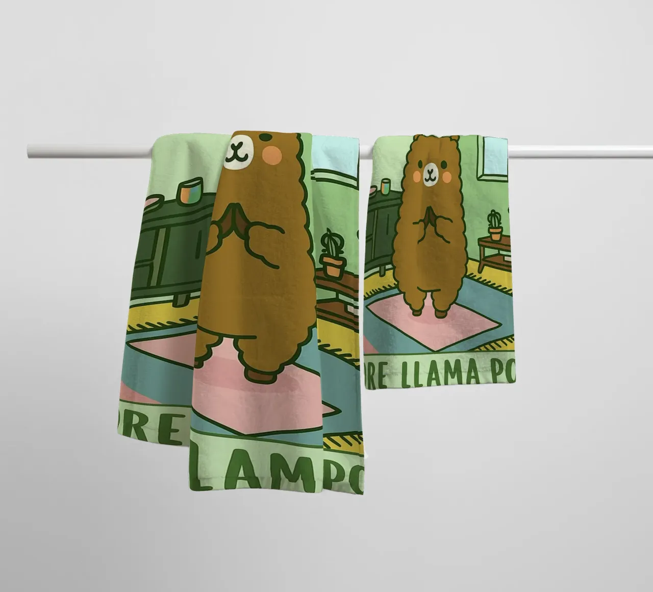 meno dramma più disegno di posa di lama asciugamano da bagno da dahlianz