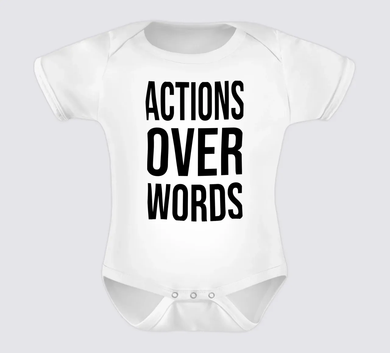 OVER Series- bold letters, brave values (5 colors) body neonato maniche corte da OVER SERIES