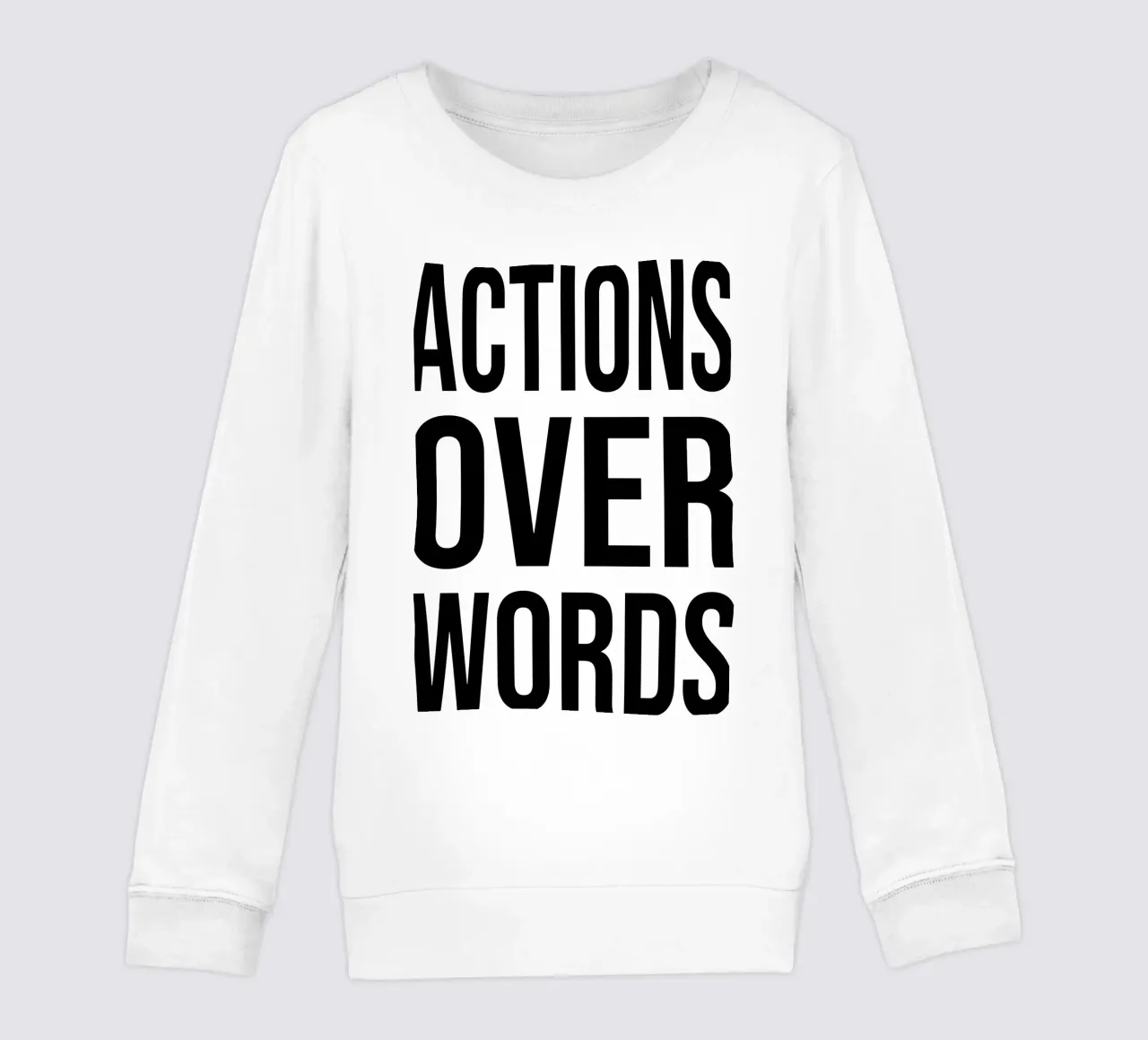 OVER Series- bold letters, brave values (5 colors) felpa bambino da OVER SERIES