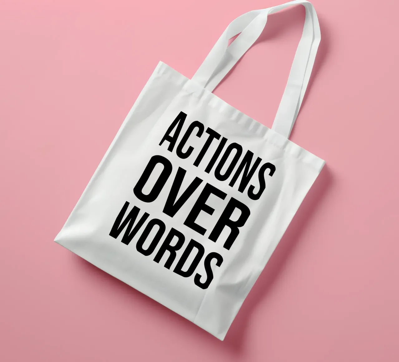 OVER Series- bold letters, brave values (5 colors) borsa in juta da OVER SERIES