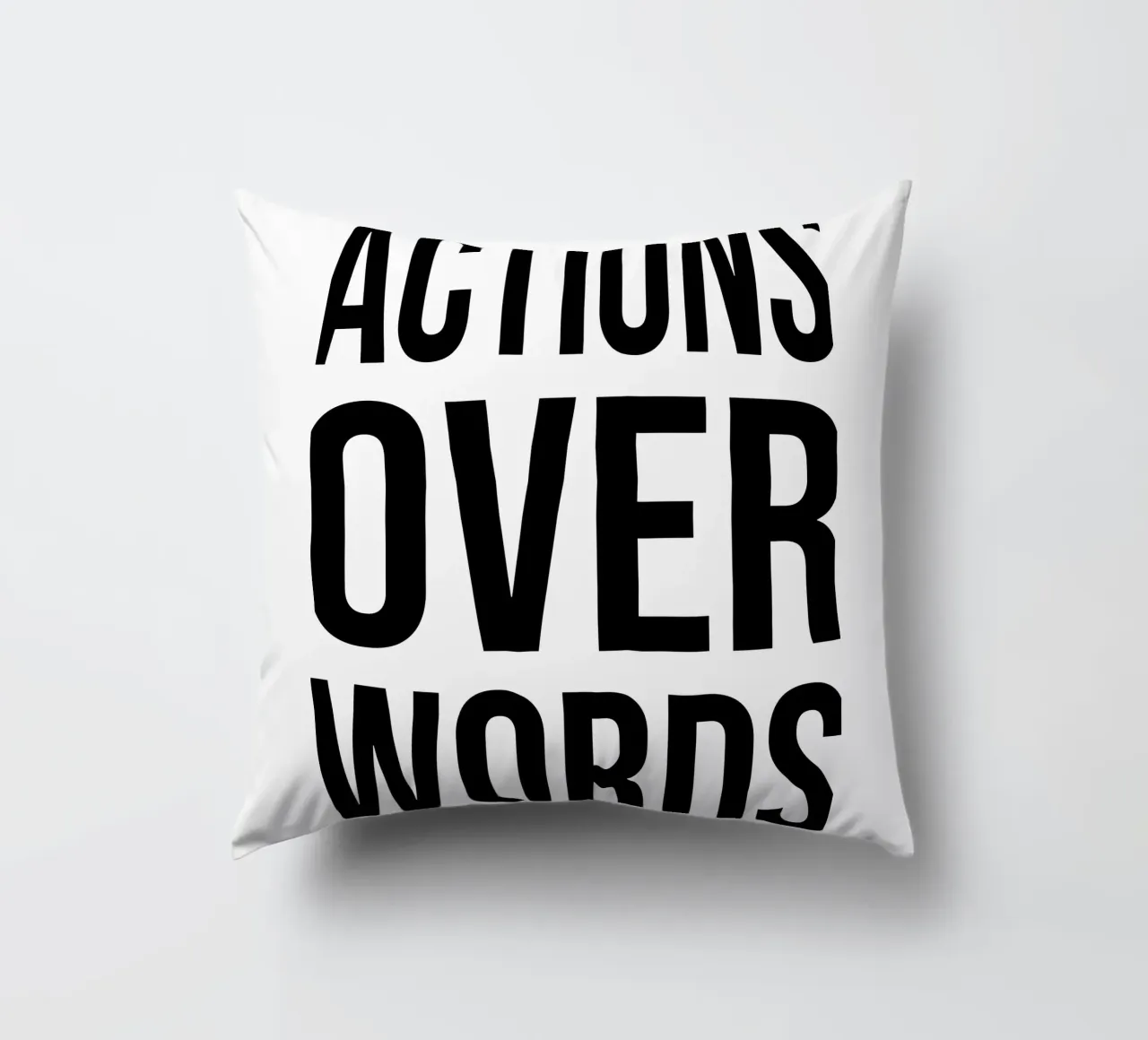 OVER Series- bold letters, brave values (5 colors) cuscino da OVER SERIES