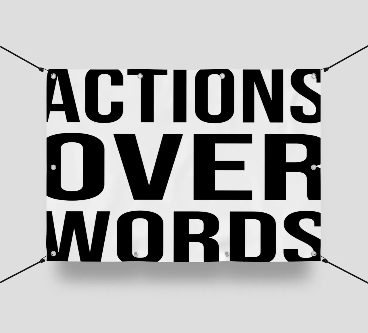 OVER Series- bold letters, brave values (5 colors) telo in pvc da OVER SERIES
