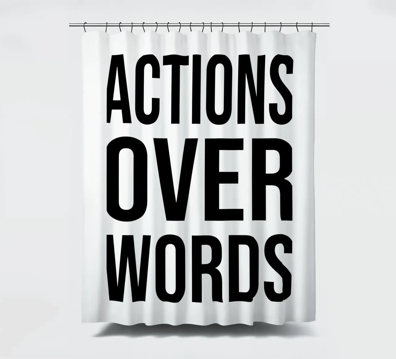 OVER Series- bold letters, brave values (5 colors) tenda da doccia da OVER SERIES