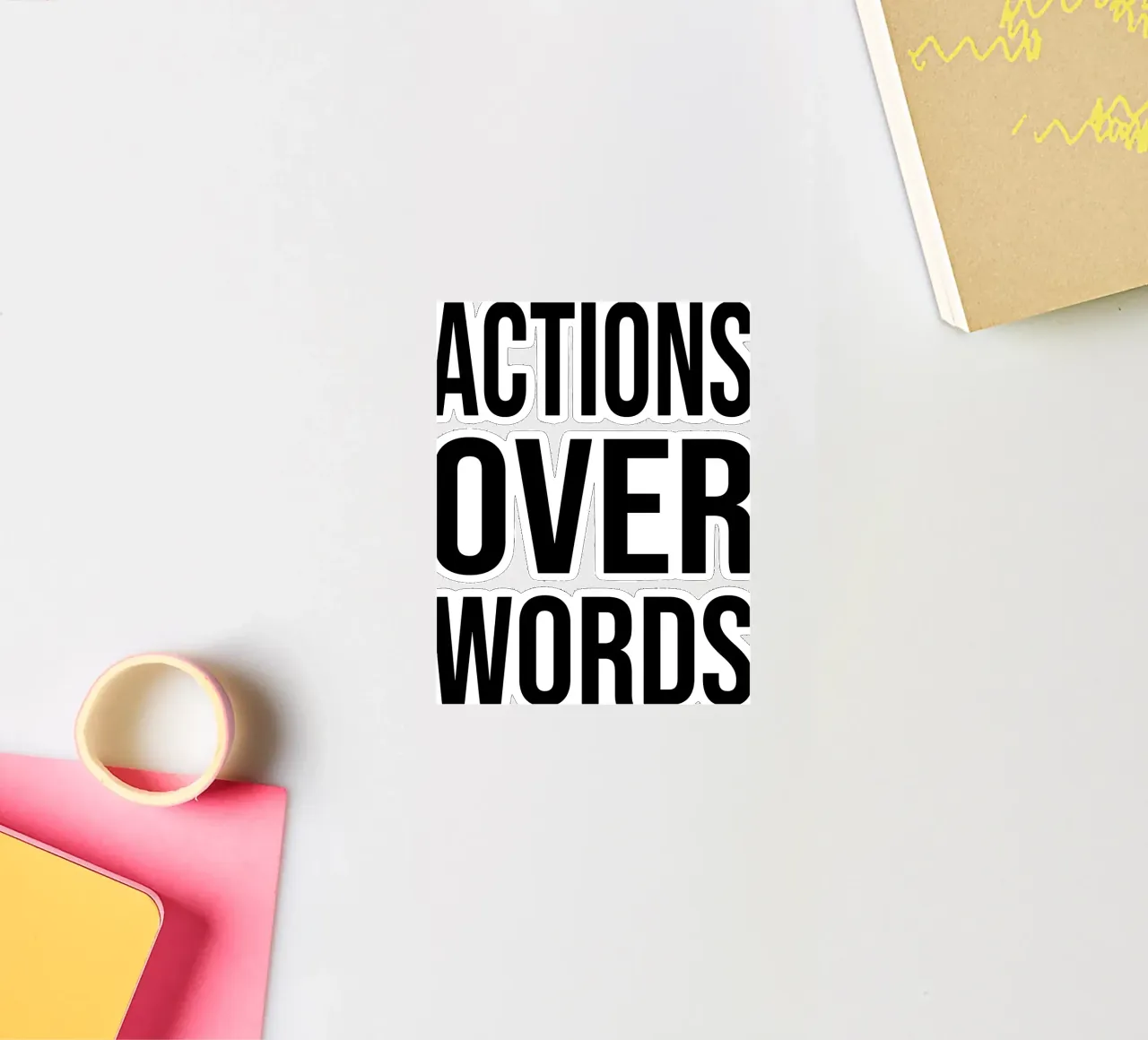 OVER Series- bold letters, brave values (5 colors) adesivo da OVER SERIES