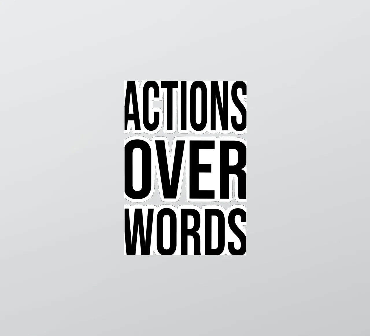 OVER Series- bold letters, brave values (5 colors) adesivo da OVER SERIES
