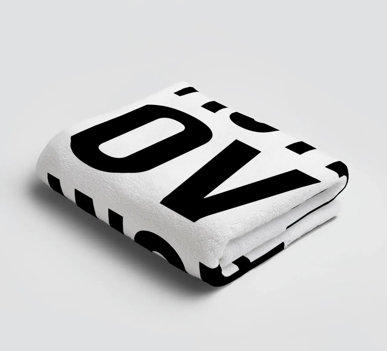 OVER Series- bold letters, brave values (5 colors) badhanddoek van OVER SERIES