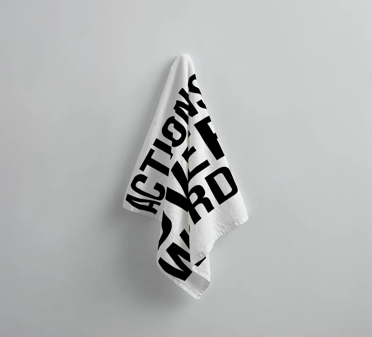 OVER Series- bold letters, brave values (5 colors) badhanddoek van OVER SERIES