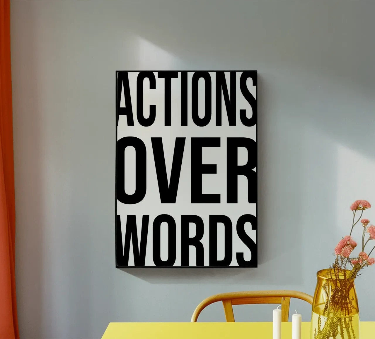 OVER Series- bold letters, brave values (5 colors) plexiglass da OVER SERIES