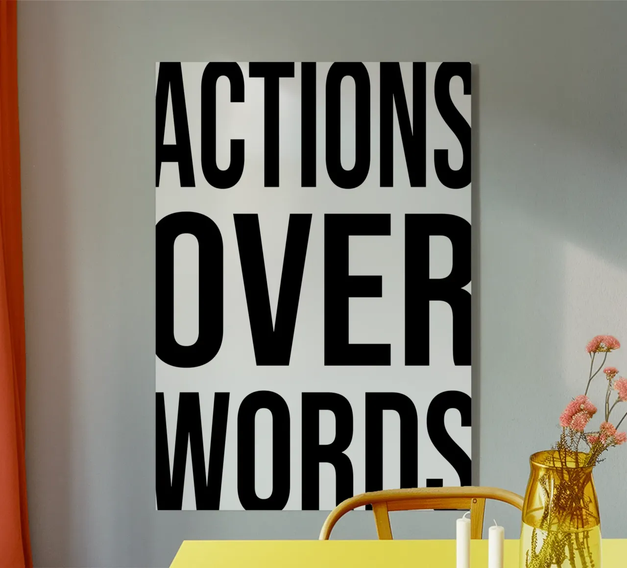 OVER Series- bold letters, brave values (5 colors) plexiglass da OVER SERIES
