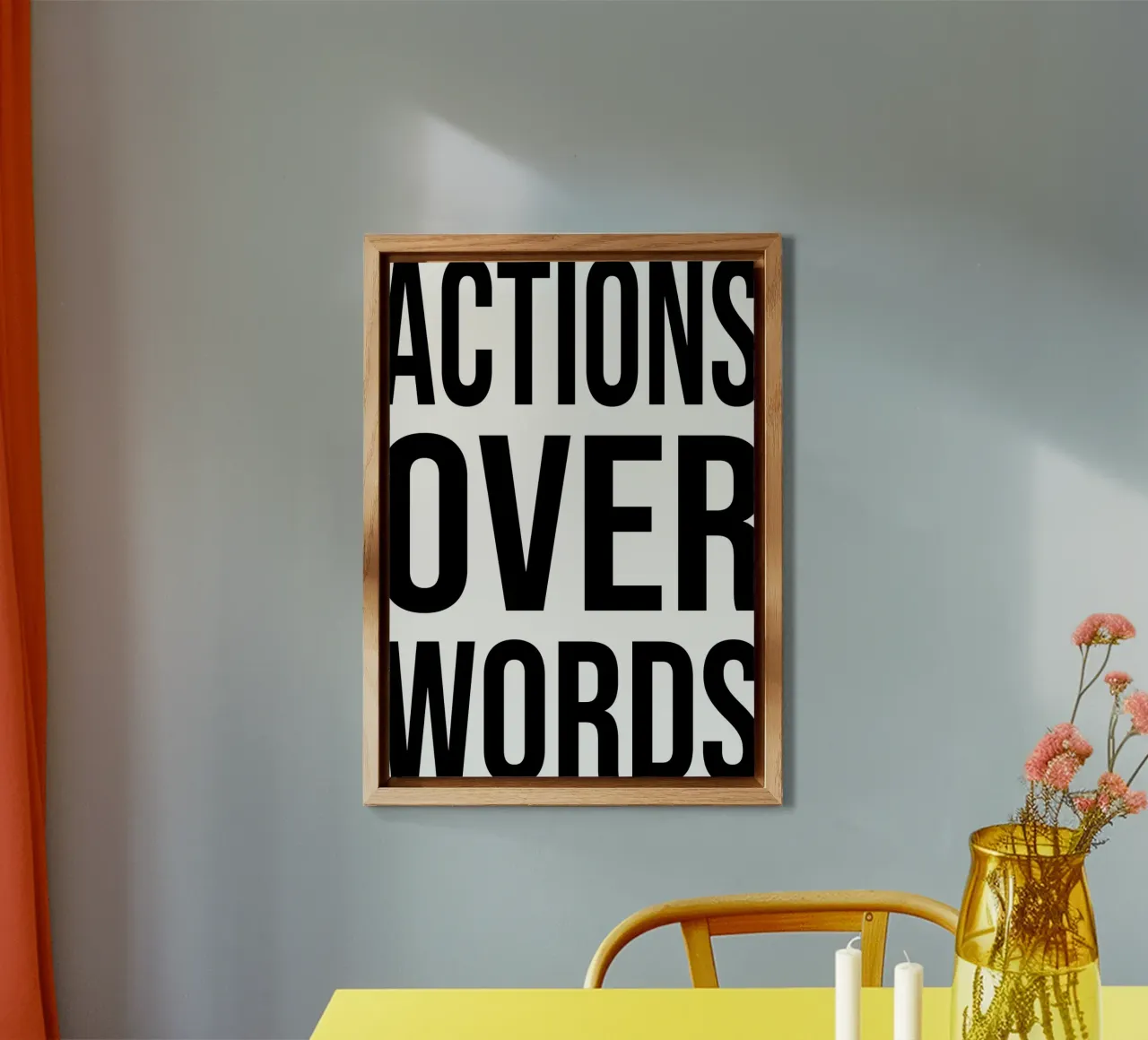 OVER Series- bold letters, brave values (5 colors) pannello forex da OVER SERIES